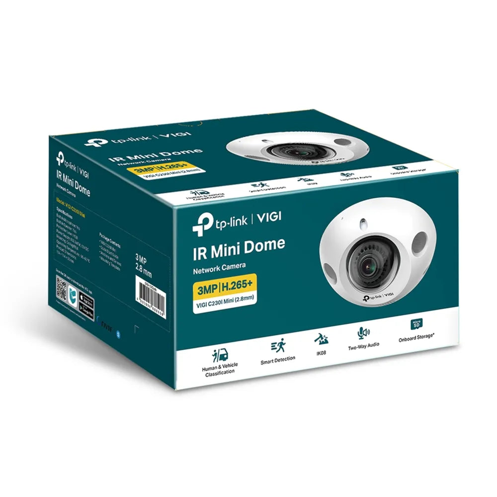 TP-Link VIGI Mini 3MP IR Mini Dome Camera | C230IMINI (2.8MM)