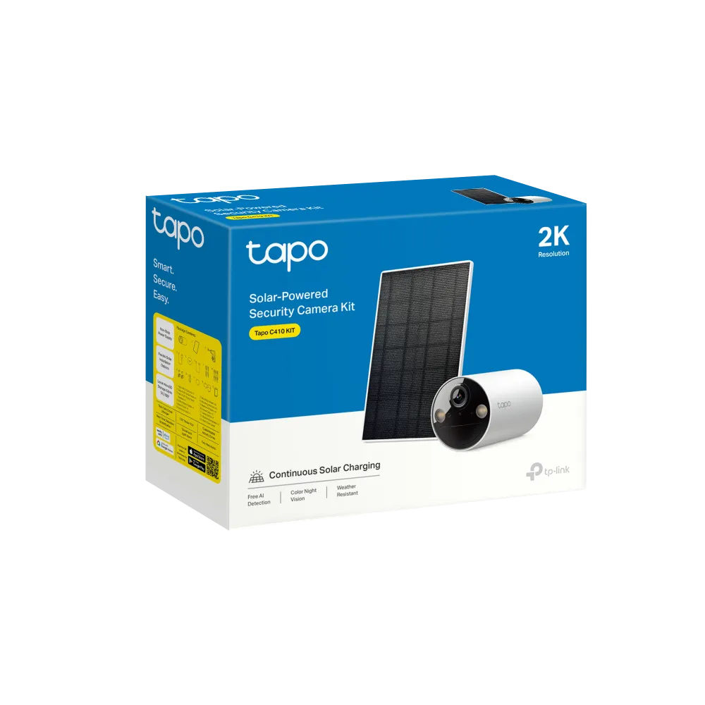 TP-Link Tapo 3MP Solar Outdoor Wi-Fi Camera | C410 Kit