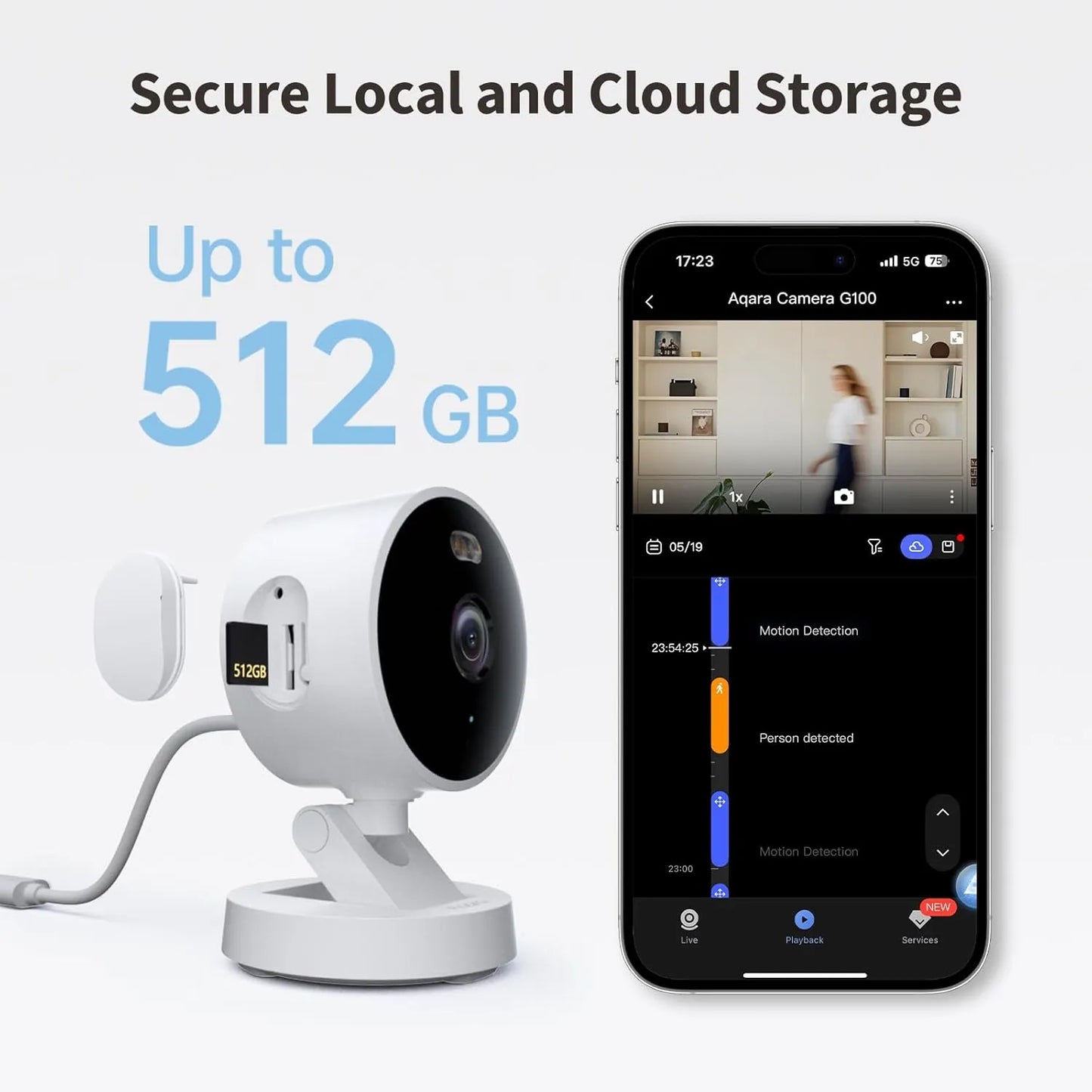 Aqara Select 2K Smart Security Camera Black| AQ-CAM-G100-B