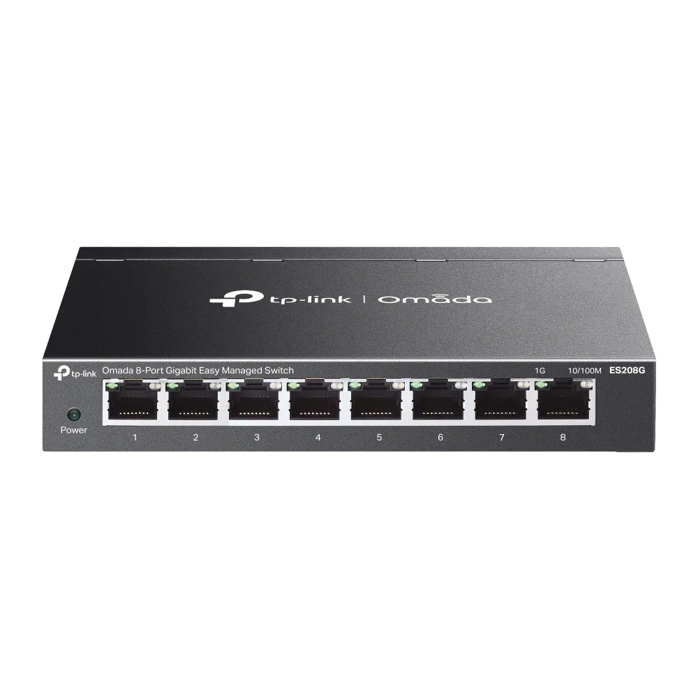 TP-Link Omada 8-Port Gigabit Easy Managed Switch 8×1G RJ45 Fanless Desktop SDN Managed