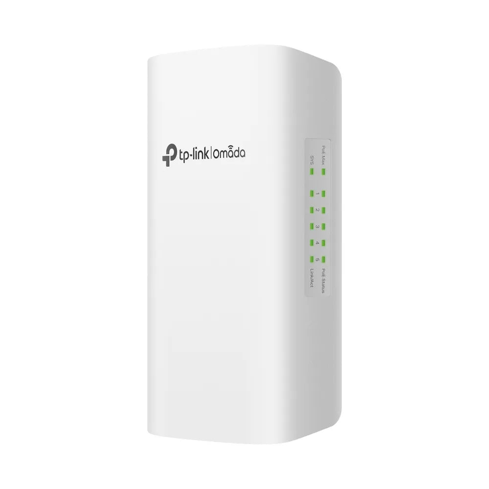 TP-Link Omada 5-Port Smart PoE Switch 1×PoE++ In 4×PoE+ Out 64W IP55 Wall/Pole Mount