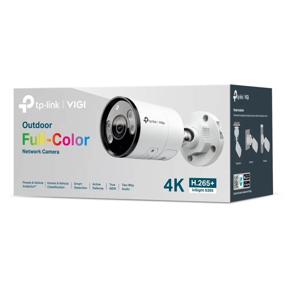 TP-Link VIGI S385 8MP Outdoor Full-Color Bullet Network Camera | TP-VIGI-S385-28 - Guards On Duty Shop & Security Guards