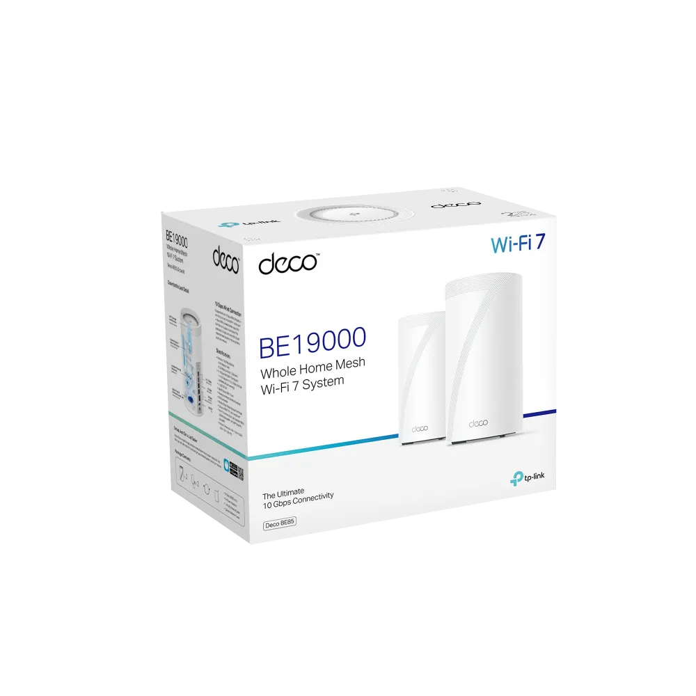 TP-Link Deco Wi-Fi 7 Mesh System (2-pack) | TP-DECOBE85-2P