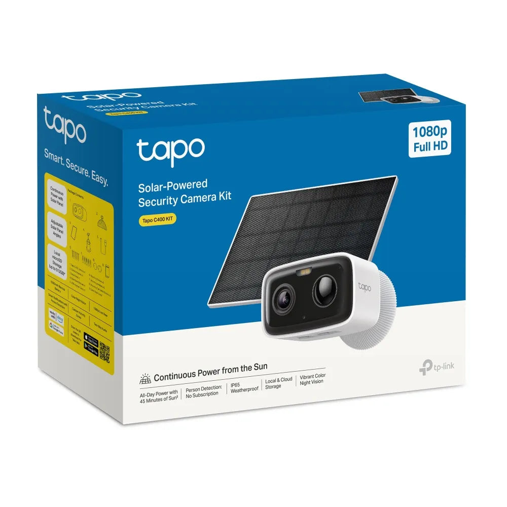 TP-Link Solar-Powered Wi-Fi Security Camera Kit | Tapo C400 KIT