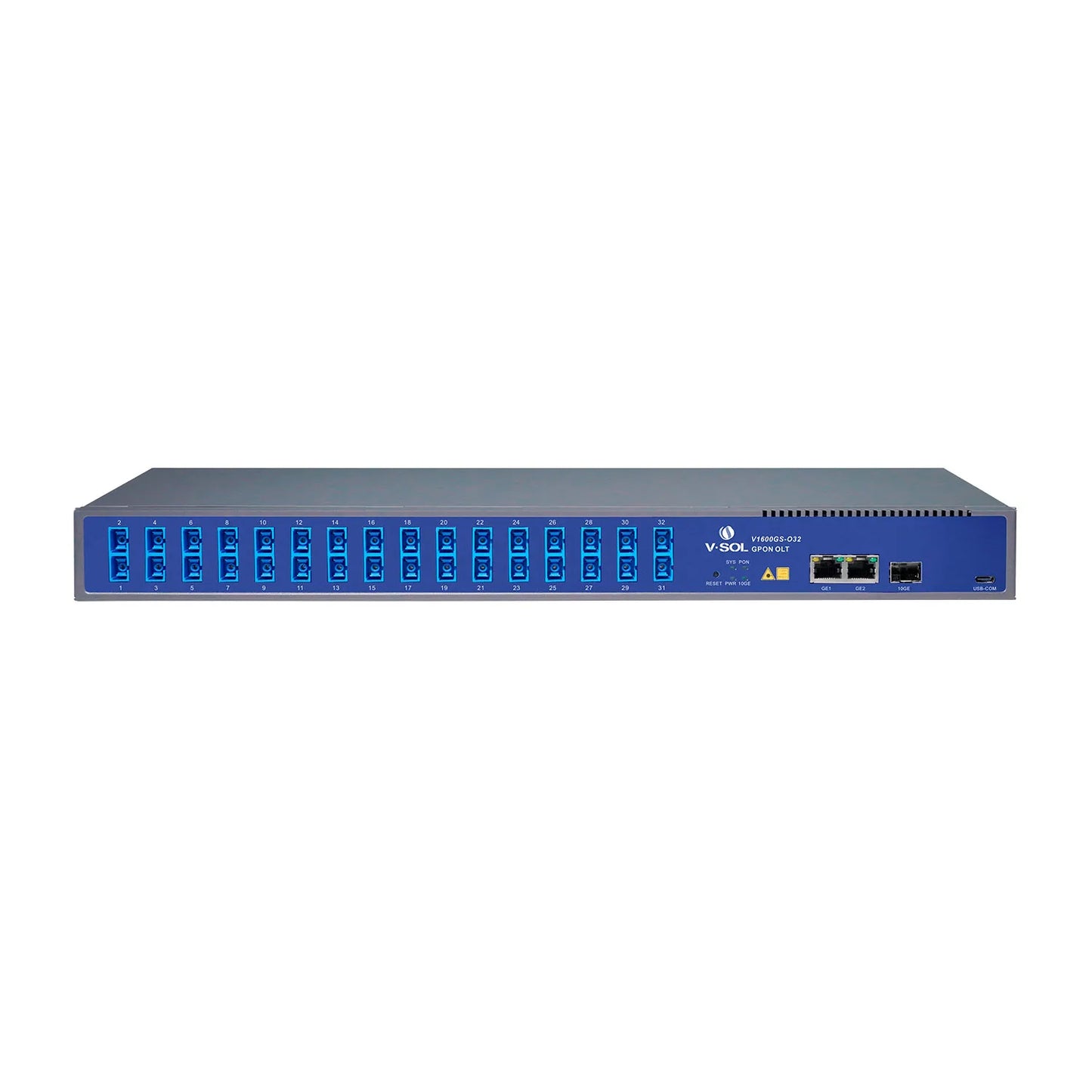VSOL 1 Port GPON OLT with built-in 1:32 Splitter and C++ SFP | V1600GS-032