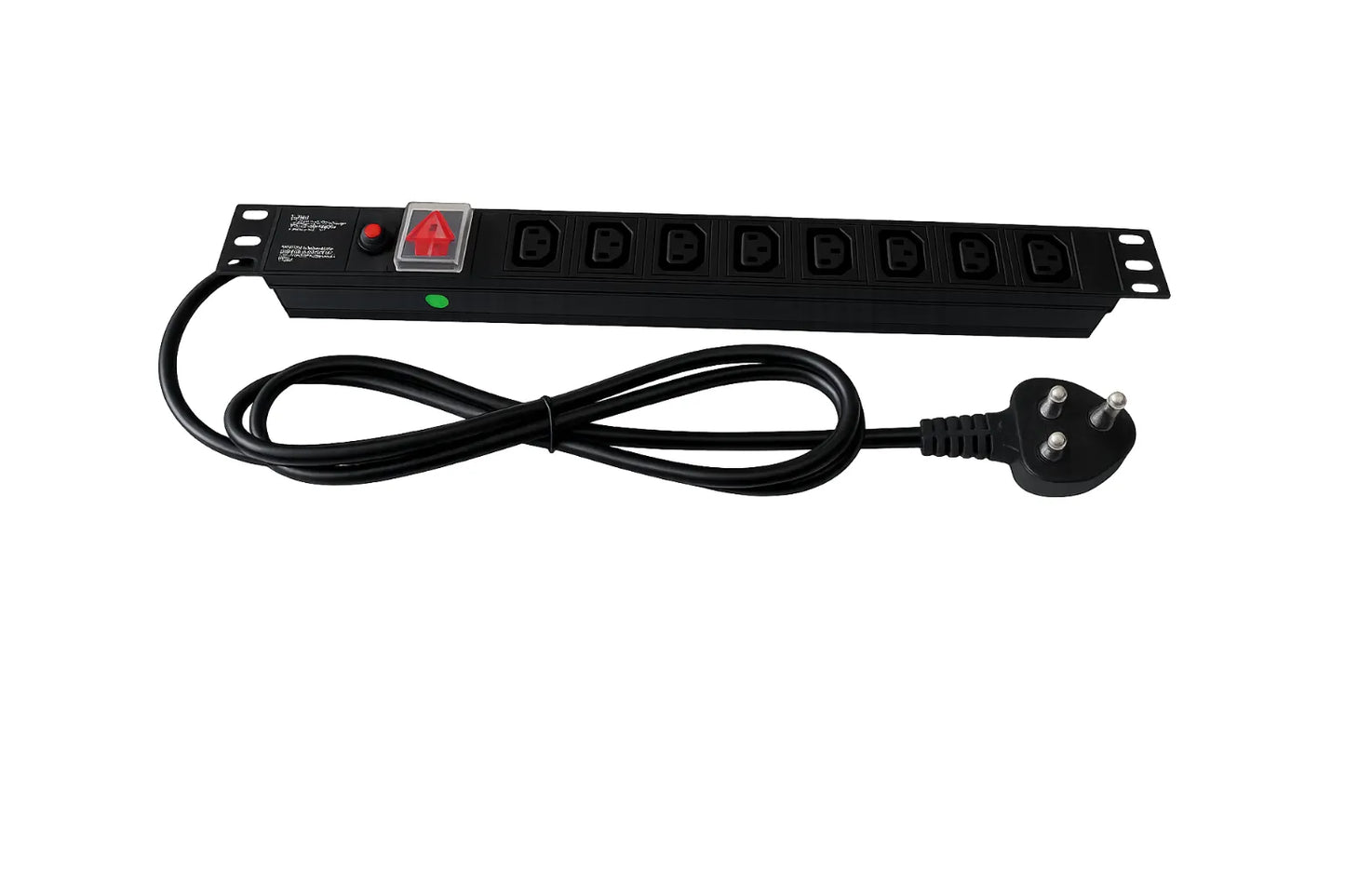 Acconet Power Distribution Unit, 1U, 8 way IEC, 2m 3Pin Plug
