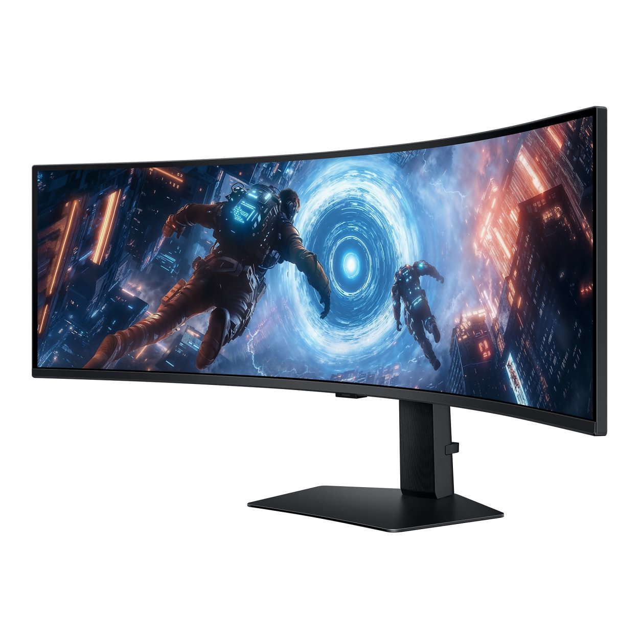 SAMSUNG LS49FG910E 49'' Odyssey G9 G91F DQHD Gaming Monitor; Borderless; 144Hz; 1000R; 5120x1440; GTG 1ms; HDR600; HAS; HDR 10 +