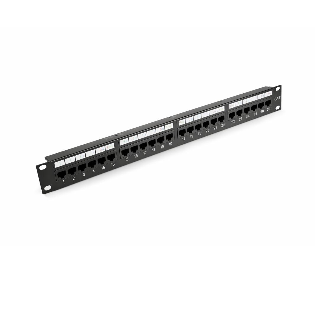 24 Port CAT6 UTP Patch Panel - Networking