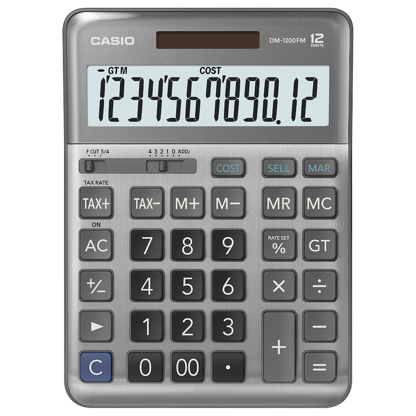 Casio DM-1200FM-W-DP Business Calculator - Guards On Duty Shop & Security Guards