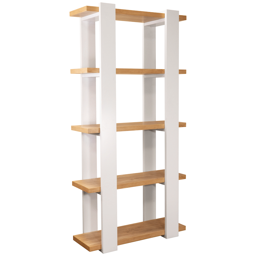 Everfurn Sidra Bookshelf - Ivory Oak - Guards On Duty Shop & Security Guards