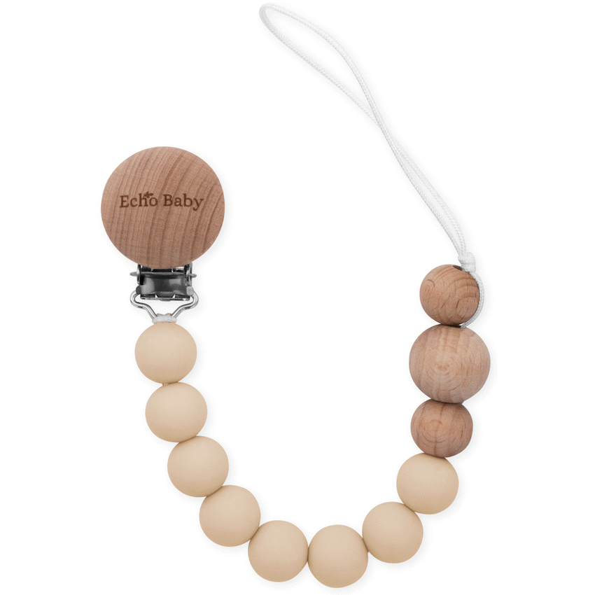 Echo Baby Silicone Dummy Clip - Ivory - Guards On Duty Shop & Security Guards