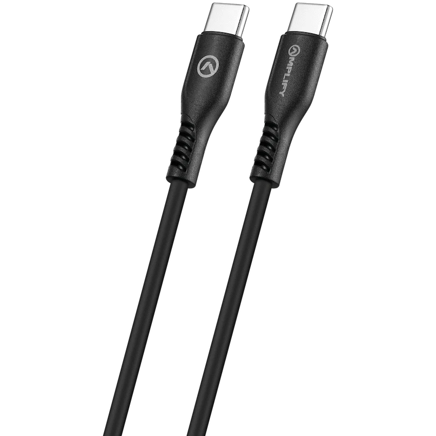Amplify CoreCharge 1.2m USB-C to USB-C Cable - Black - Guards On Duty Shop & Security Guards