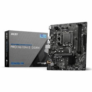 MSI Intel® H610 Chipset for LGA 1700; 2x DDR4; 1x M2; HDMI; mATX - Components