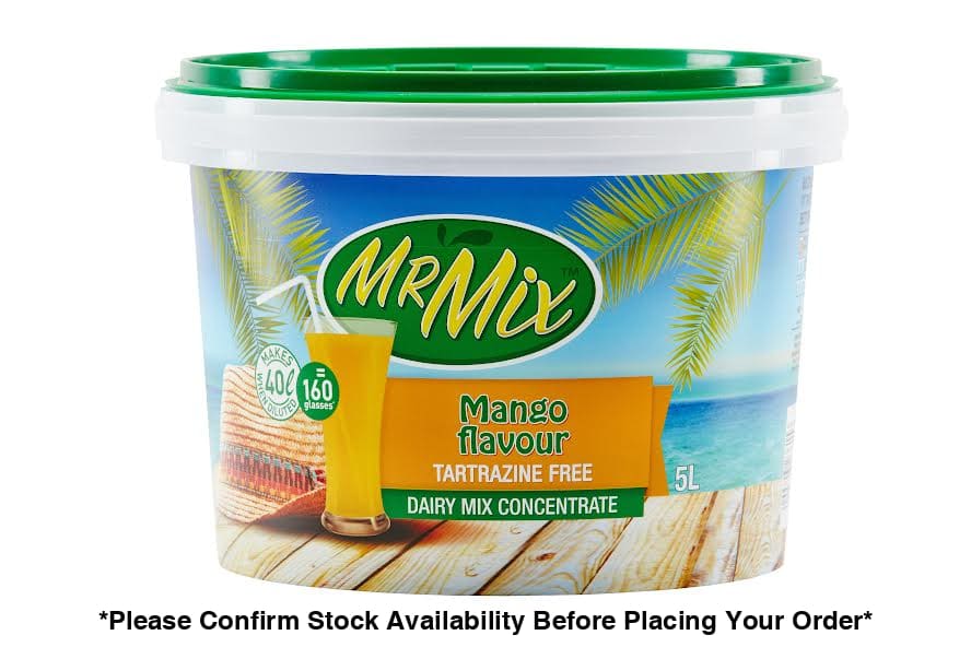 2 X 5L MR MIX DAIRY BLEND MANGO BUCKET 1 + 7 (Sold 2 X 5L Buckets) Mr Mix Mango 5L Bucket