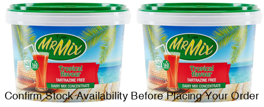 2 X 5L MR MIX DAIRY BLEND MIX TROPICAL BUCKET 1 + 7 (Sold 2 X 5L Buckets) Mr Mix Tropical 5L Bucket