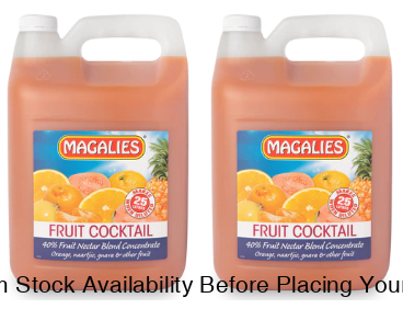 2 x MAGALIES 5 liter Fruit Cocktail 40% (Sold 2x 5L Per Case) Magalies Nectar Juice