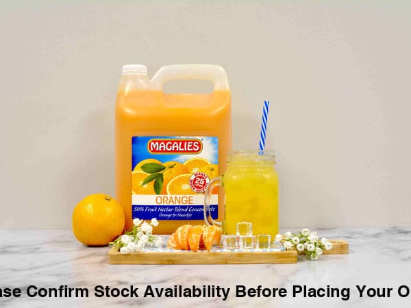 2 x MAGALIES 5 liter Orange 50% (Sold 2x 5L Per Case) Magalies Nectar Juice