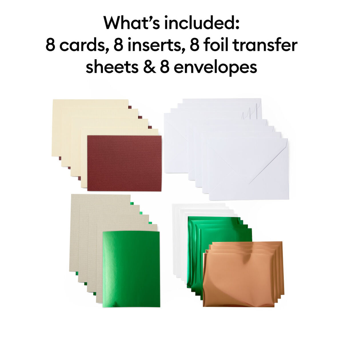 2009209 - Cricut Insert Cards Foil Cameron R30 11.4x15.9cm 8-Pack