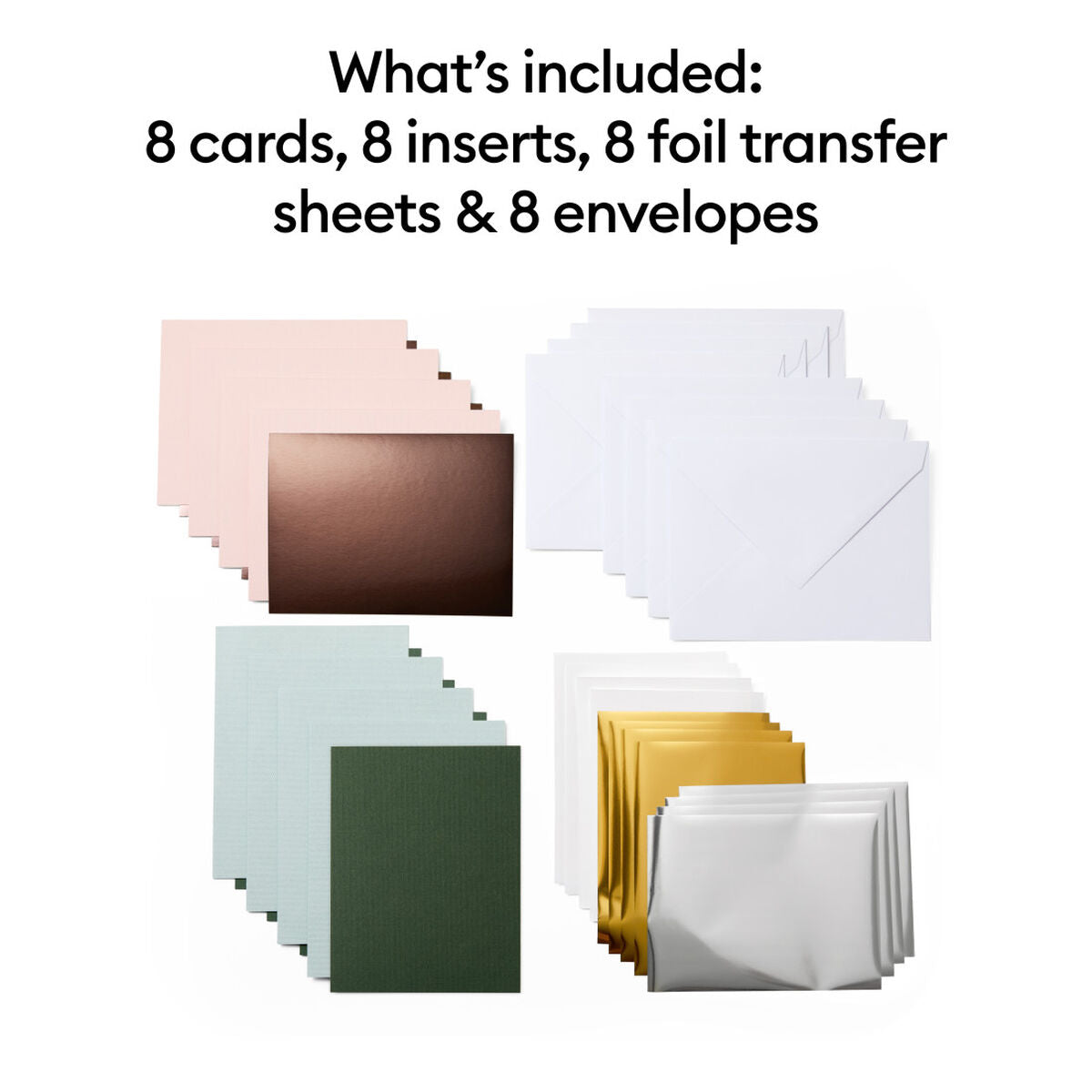 2009211 - Cricut Insert Cards Foil Forest R30 11.4x15.9cm 8-Pack