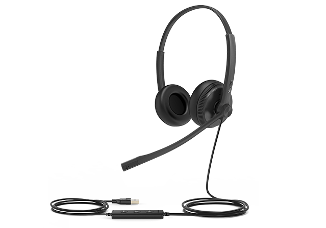 Yealink UH34 Mono Single Earpiece USB Headset With Leatherette Ear Cushions Teams Edition