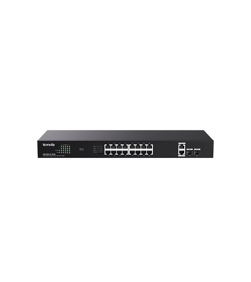 TENDA 18-Port Ethernet Switch Wit 16 PoE