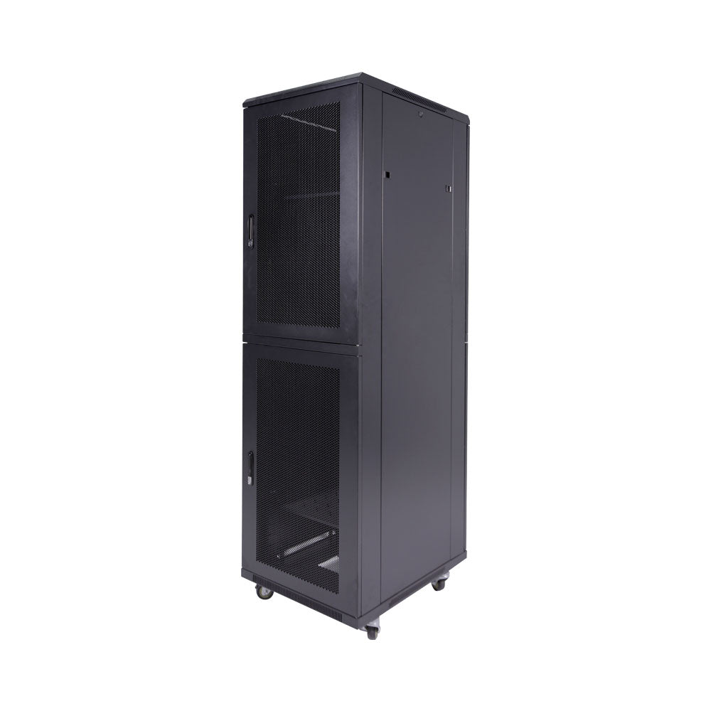 47U 600X1000, 4FANS, 3 SHELVES, DBL MESH