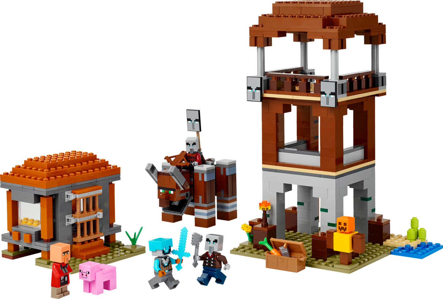 LEGO The Pillager Outpost and Ravager — Set 21278