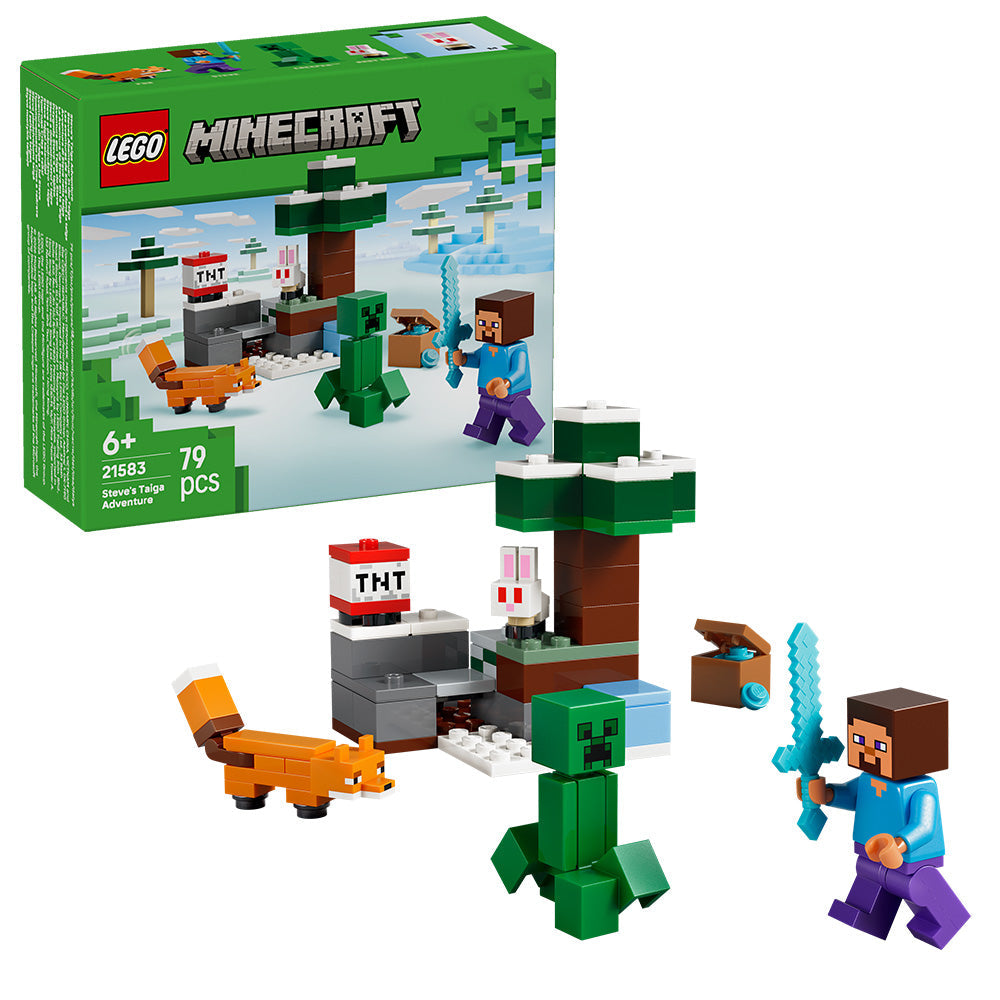 LEGO® Minecraft® Steve’s Taiga Adventure Gamer Gift 21583