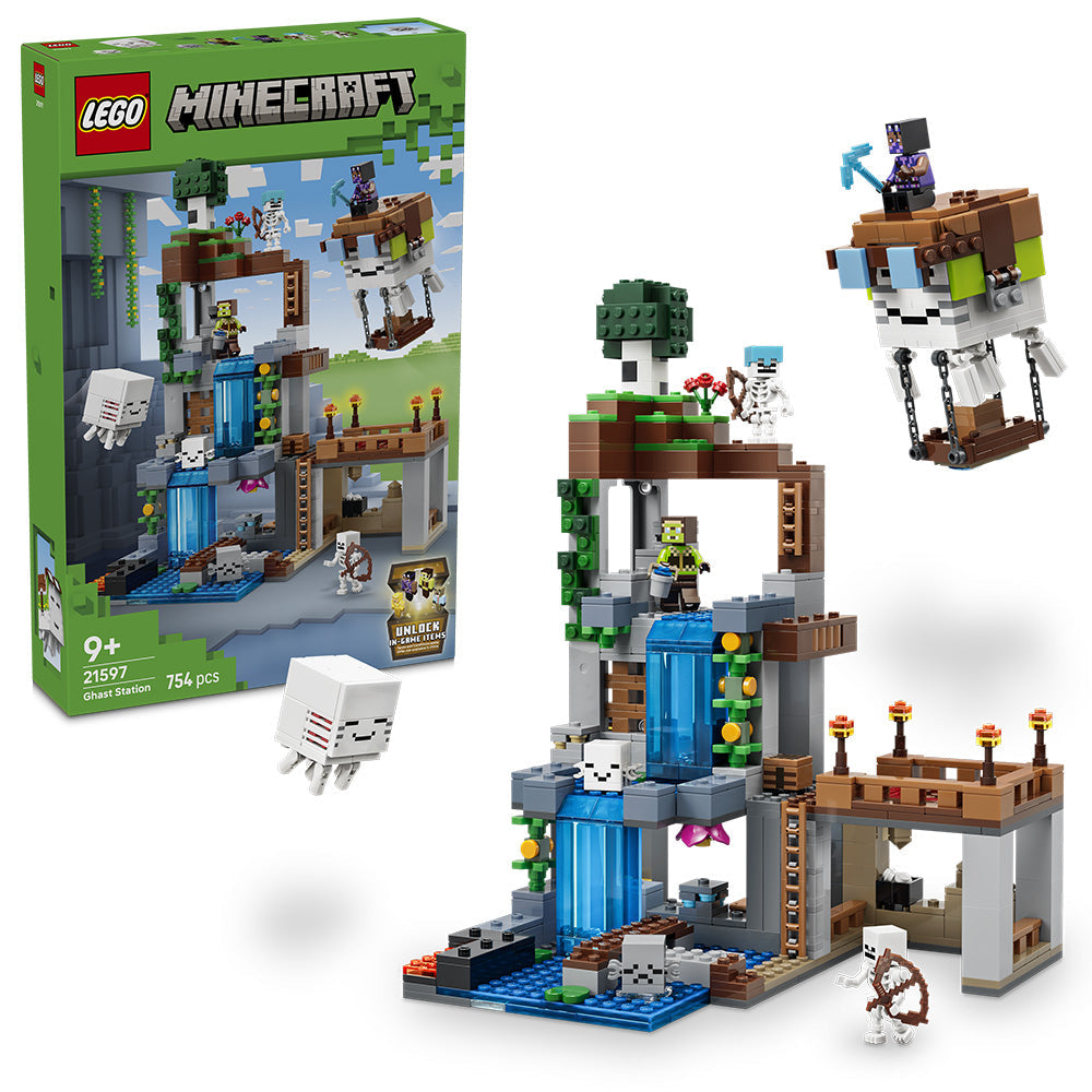 LEGO® Minecraft® Ghast Station Pretend Play Gamer Toy 21597