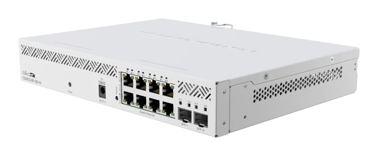 MikroTik Cloud Smart Switch CSS610-8P-2S+IN, 8x Gb 802.3af/at PoE-out ports, 2x SFP+ cages