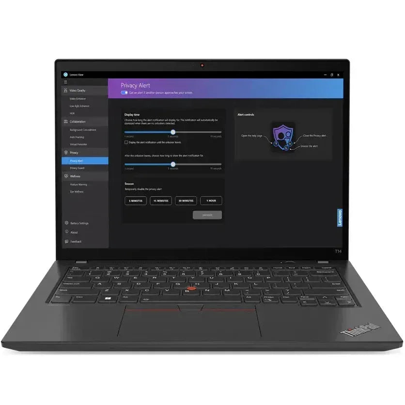 LENOVO T14 I7-1355U 16GB BASE DDR5 1TBSSD (UPGRADED IN CONFIGURATION CENTRE), INTEGRATED GRAPHICS, WINDOWS 11 PRO 64, 14.0" WUXGA AG 300NITS 5M RGB+IR CAM, INTEL AX211 2X2AX 6E+BLUETOOTH, QUECTEL EM05-4G Y-SCR Y-FPR, 4 CELL 52.5WH 65W USB-C 3PIN-ZA BKLT K - Guards On Duty Shop & Security Guards