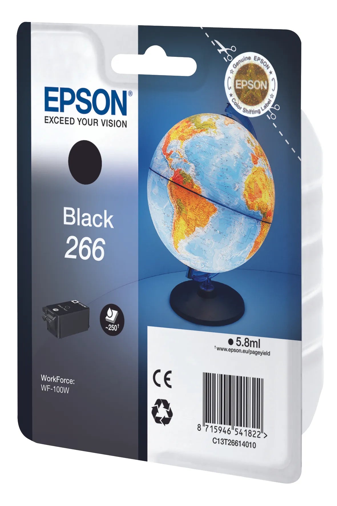 Epson 266 Globe Black Ink Cartridge (C13T26614010)