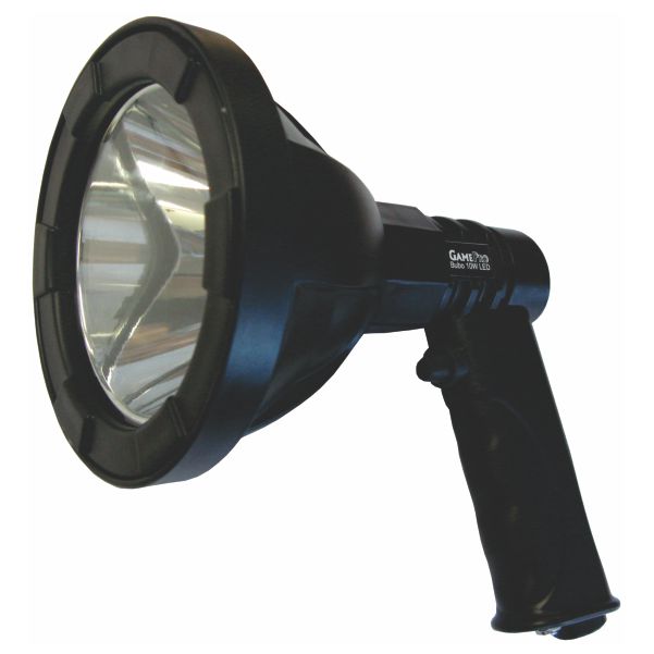 GamePro Bubo Rechargeable Spotlight 600 Lumens 10W LED AC/DC with Bag & Red Lens