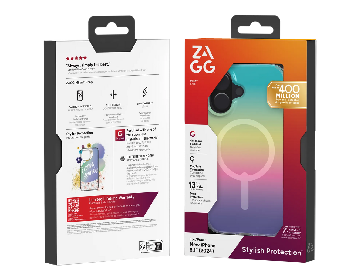ZAGG Cases Milan Snap Apple iP16 Iridescent