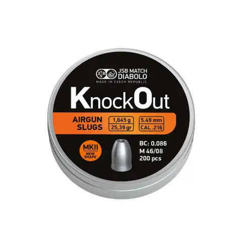 JSB-546222-200 DIA KO Slug 216/5.5 25.39GR 200P
