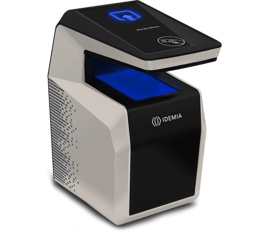 Idemia MorphoWave SP Terminal (Ident 1:10 000 persons not extendable) with Mifare/Desfire Cards Reader