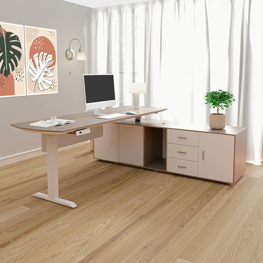 Everfurn Premium Miami Height Adjustable Desk