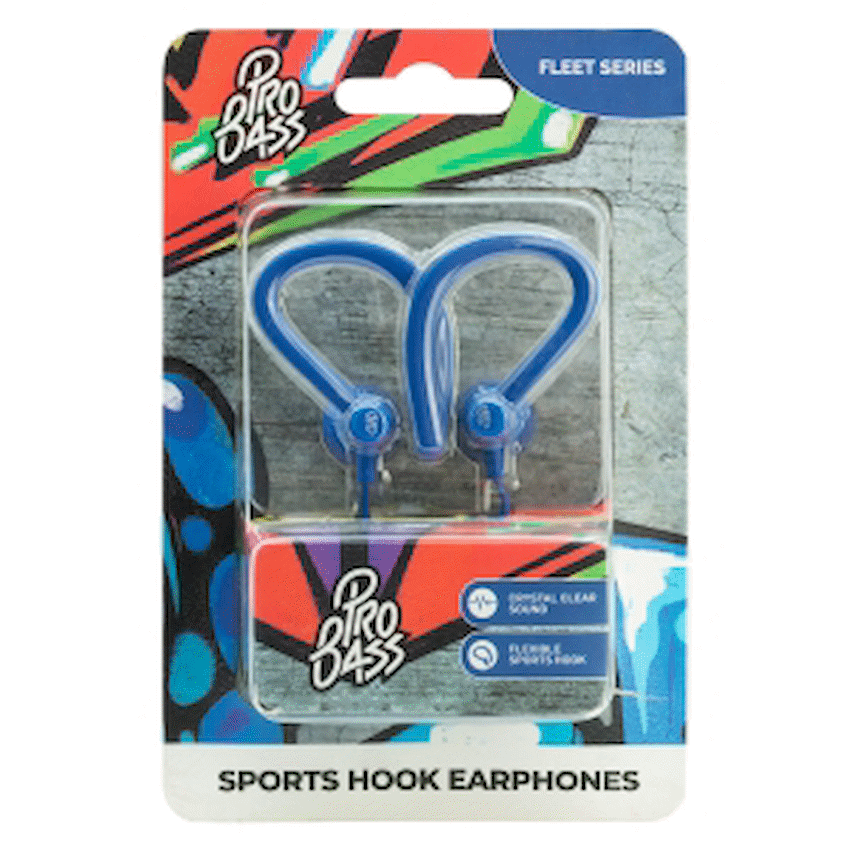 Pro Bass Fleet Series Earphones - Blue