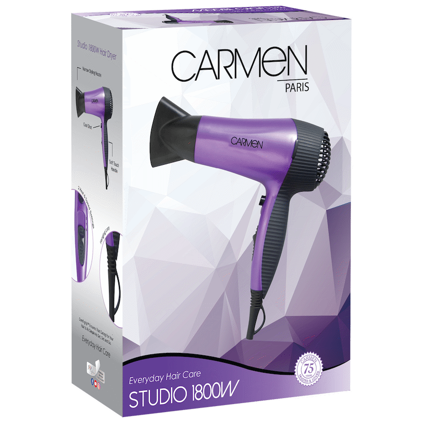1936 - Carmen Studio 1800w Hair Dryer - Blue