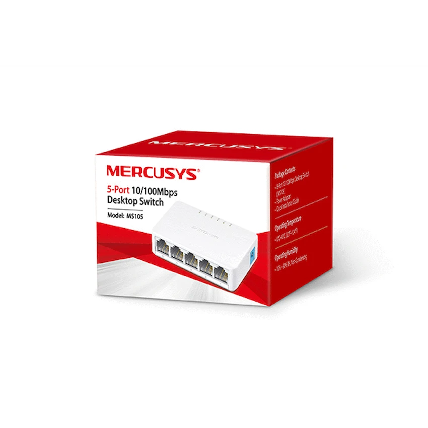 Mercusys TP-Link Mercusys MS105 5-Port 10/100Mbps Desktop Switch