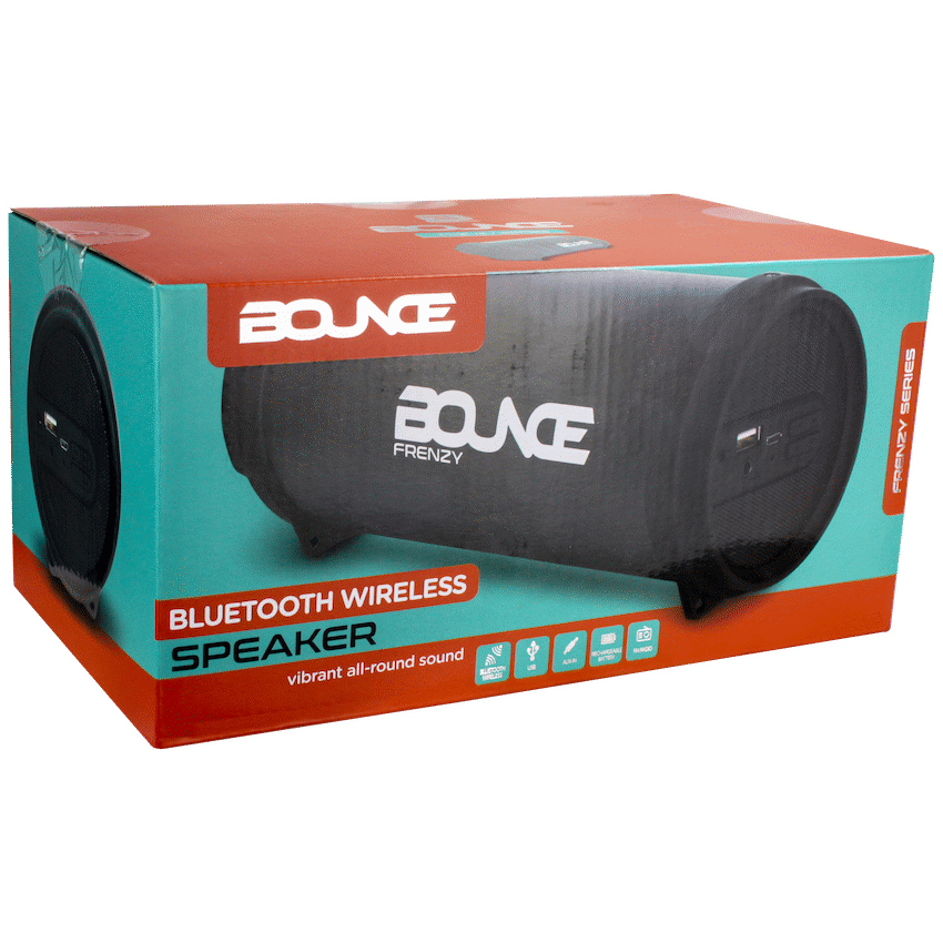 Bounce Frenzy Series Mini Tube BT Speaker - Black (Replaces Turbo) - Guards On Duty Shop & Security Guards