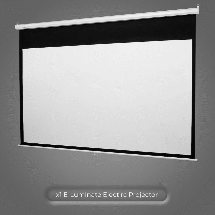 Connex E-Luminate Electric Projector Screen with Remote 100" - 16:19 - Guards On Duty Shop & Security Guards