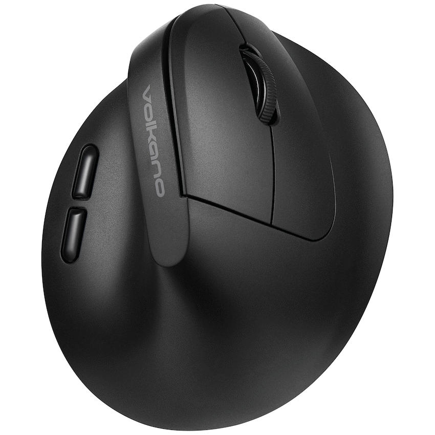 Volkano Curve Series Ergonomic Bluetooth Wireless mouse - Black