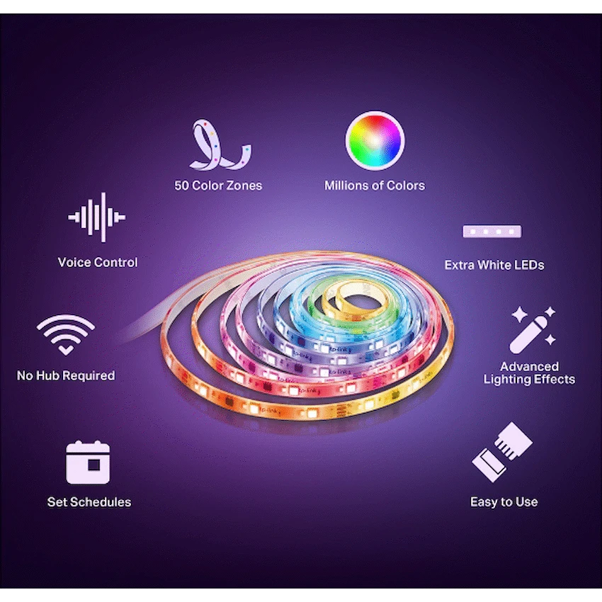 Tapo TP-Link Tapo Smart Wi-Fi Light Strip - Multicolor