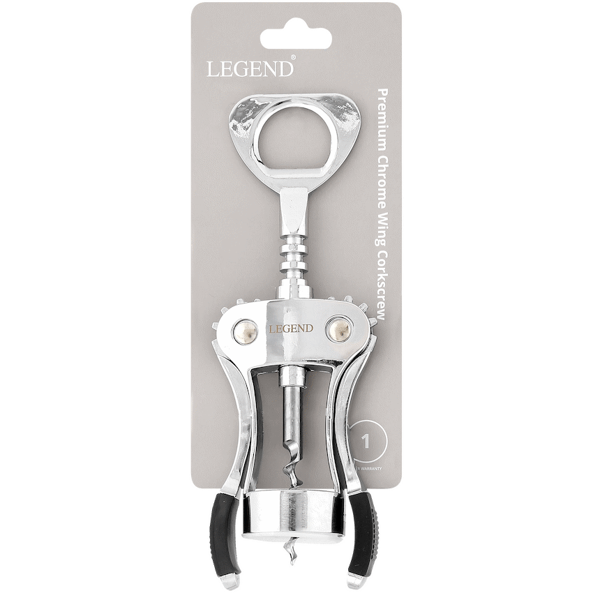 Legend Premium chrome winged corkscrew