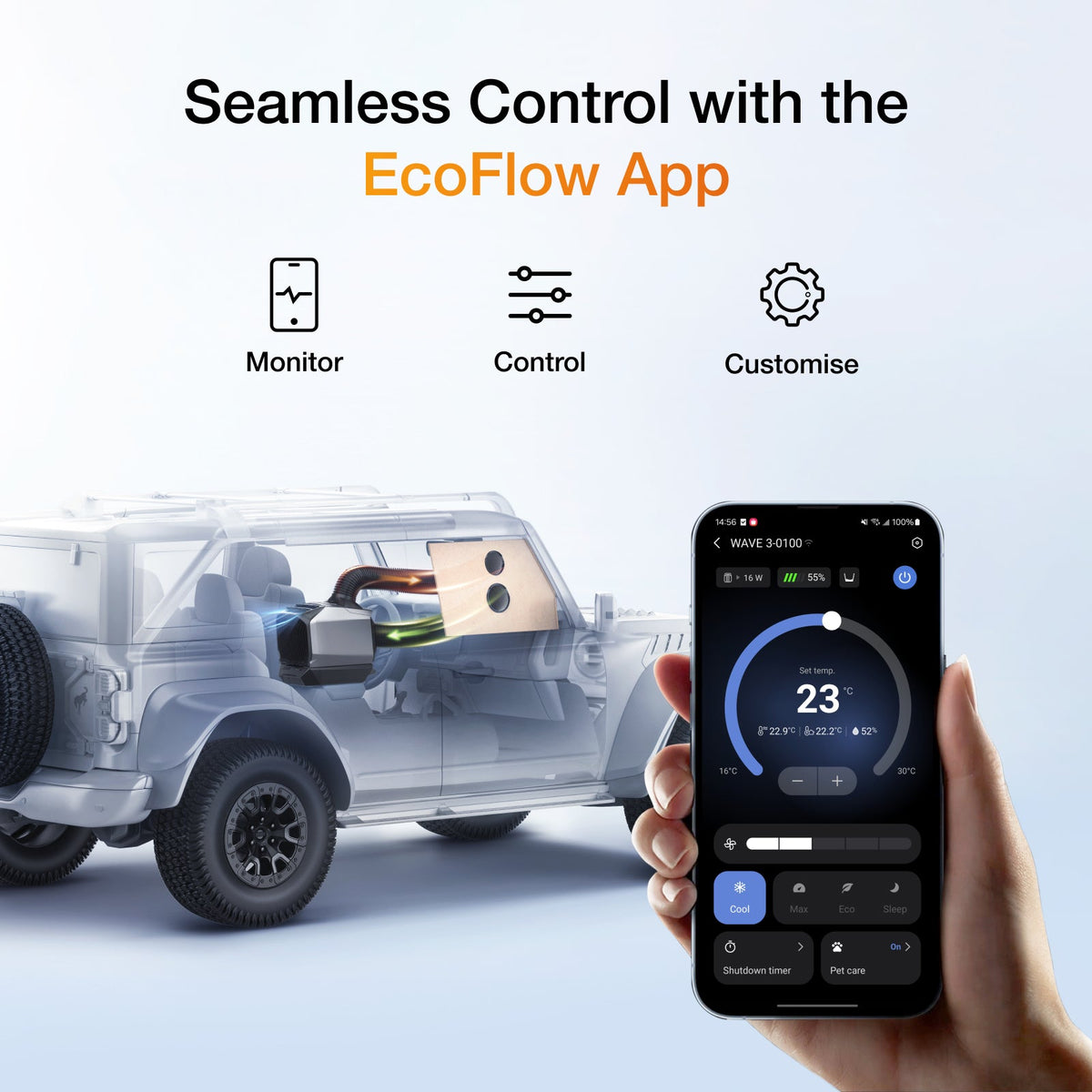 ECOFLOW WAVE 3 PORTABLE AIR CONDITIONER / HEATER - AIR CONDITIONER UNITS ONLY- BATTERY NOT INCLUDED.