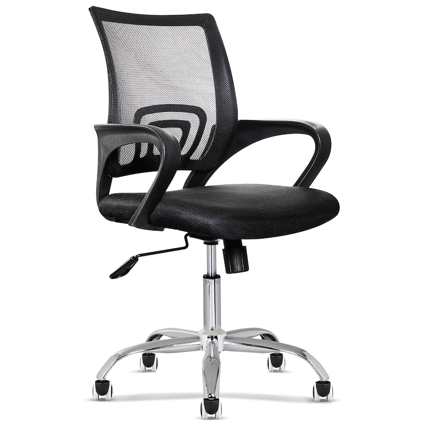 Everfurn Swift Mid Back Chair - Black - Guards On Duty Shop & Security Guards