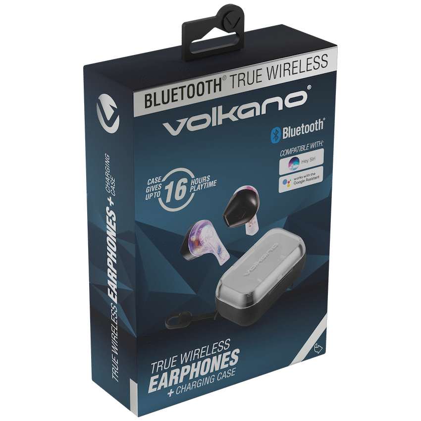 Volkano Equinox Series True Wireless Earphones - Clear