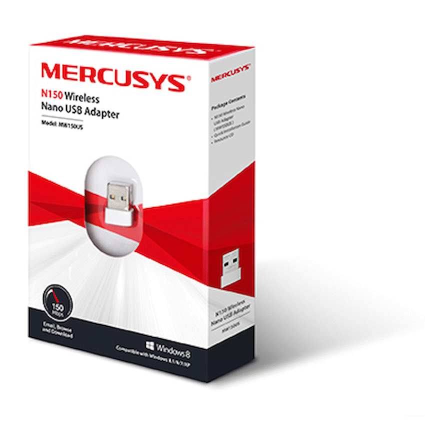 TP-Link Mercusys MW150US N150 Wireless Nano USB Adapter