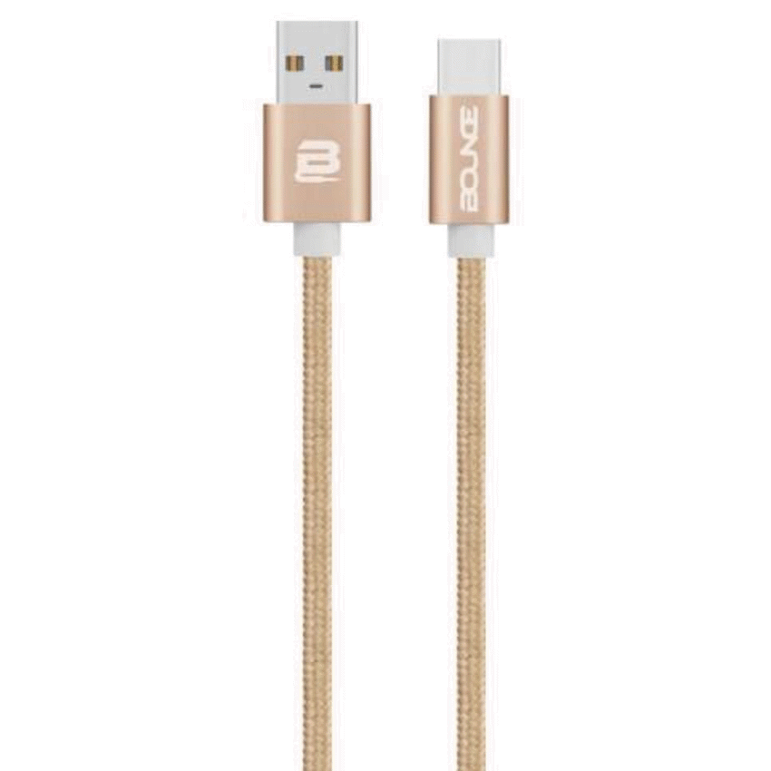 Bounce Cord Series Braided Micro USB Cable 2m - Champagne Gold - Guards On Duty Shop & Security Guards
